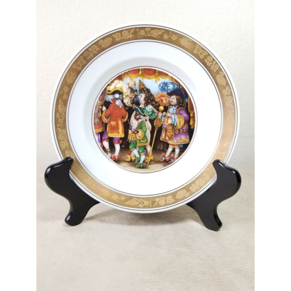 Royal Copenhagen Wall Decor Plate 1975 The Emperor Hans Christian Andersen Vtg